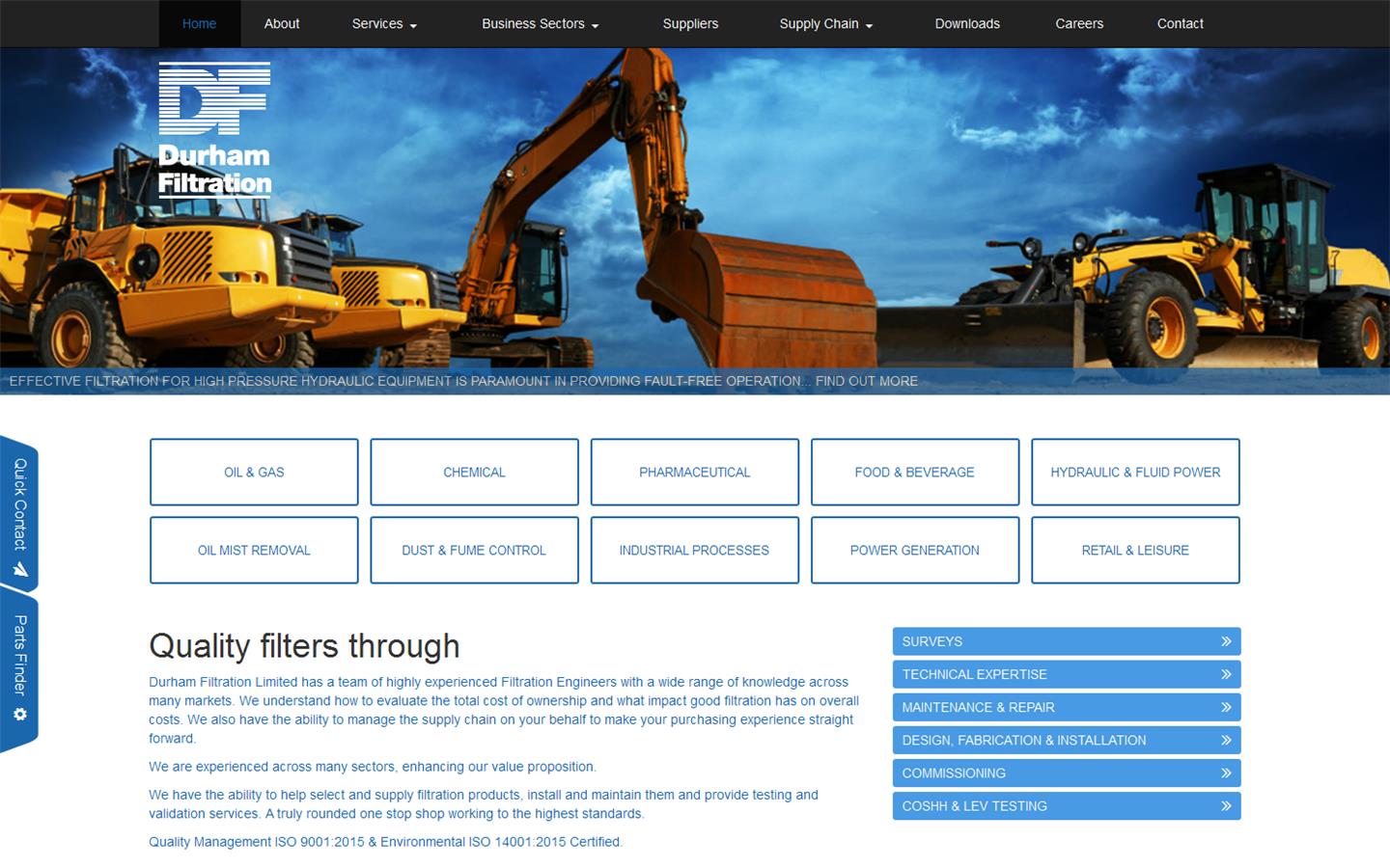 Durham Filtration Website