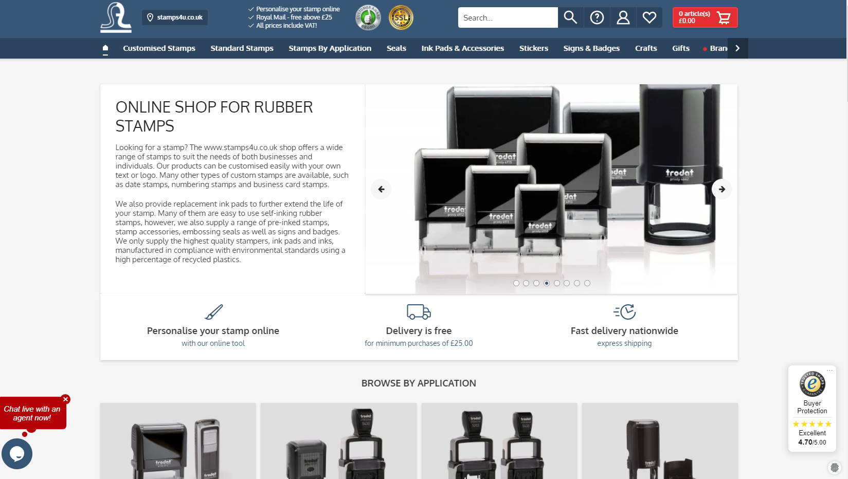 Kershaw Rubber Stamps Website