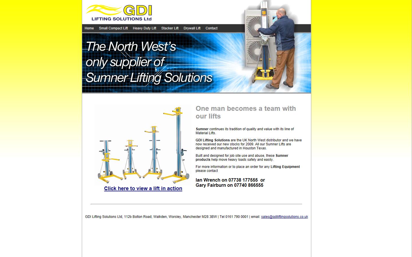 GDI Lifting Solutions Ltd Website