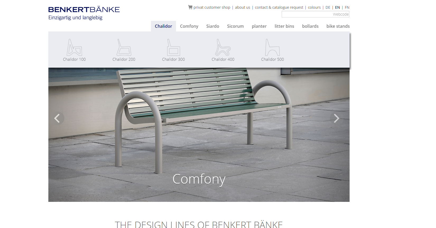 Benkert Street Furniture Website