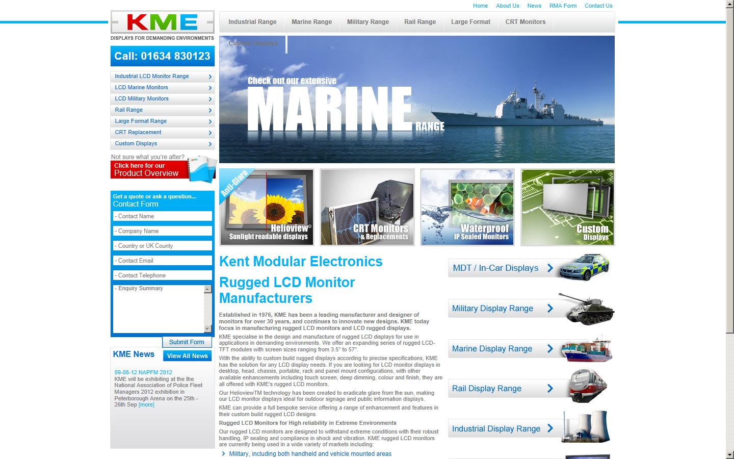 Kent Modular Electronics Limited Website