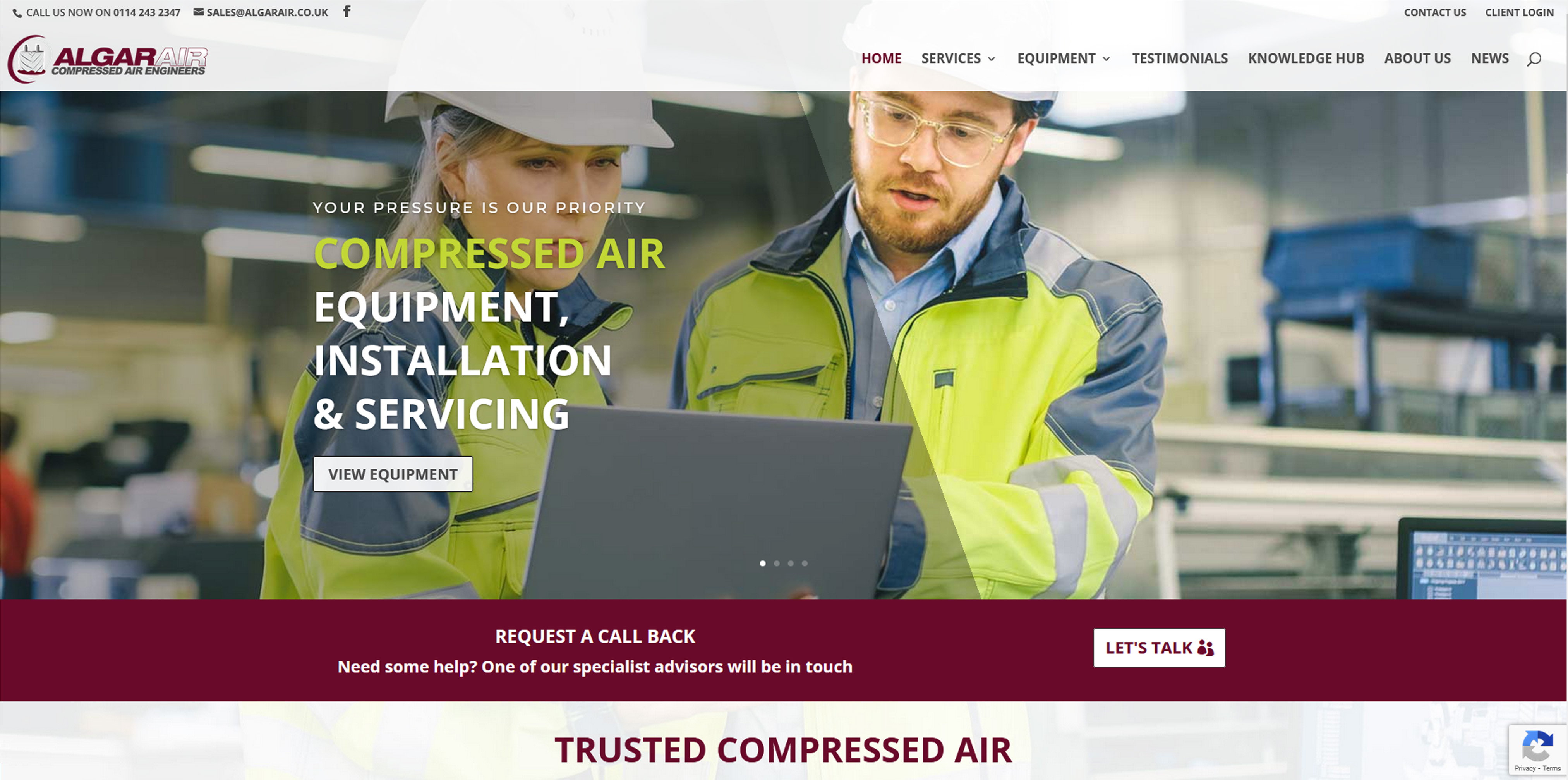 Algar Air Compressed Air Engineers Ltd Website