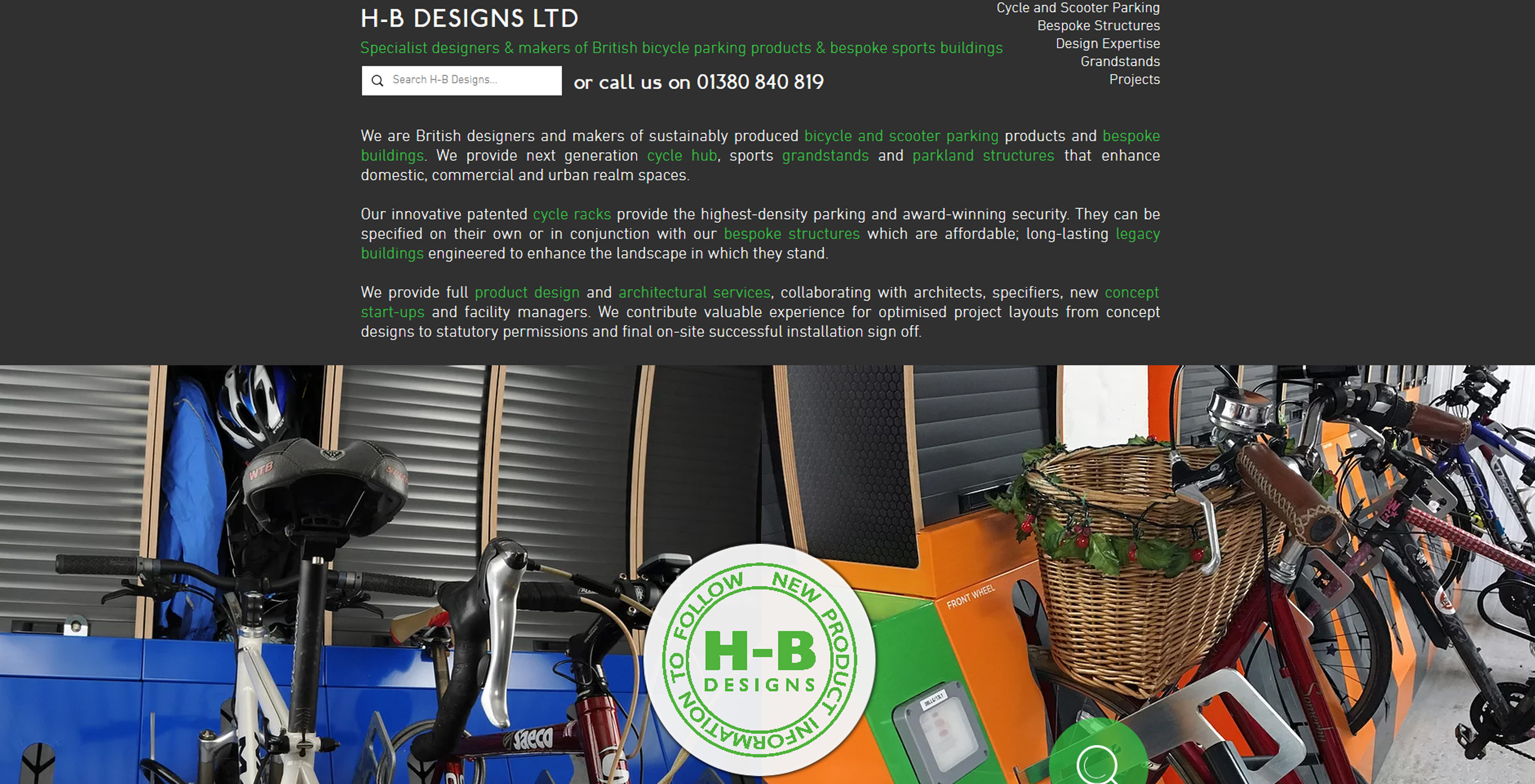 HB Designs Website