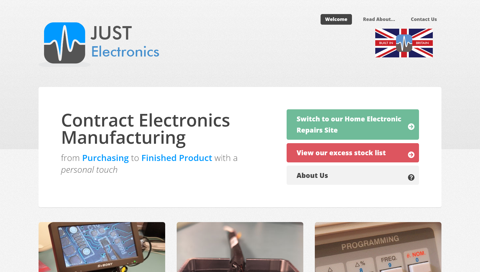 Just Electronics Ltd Website