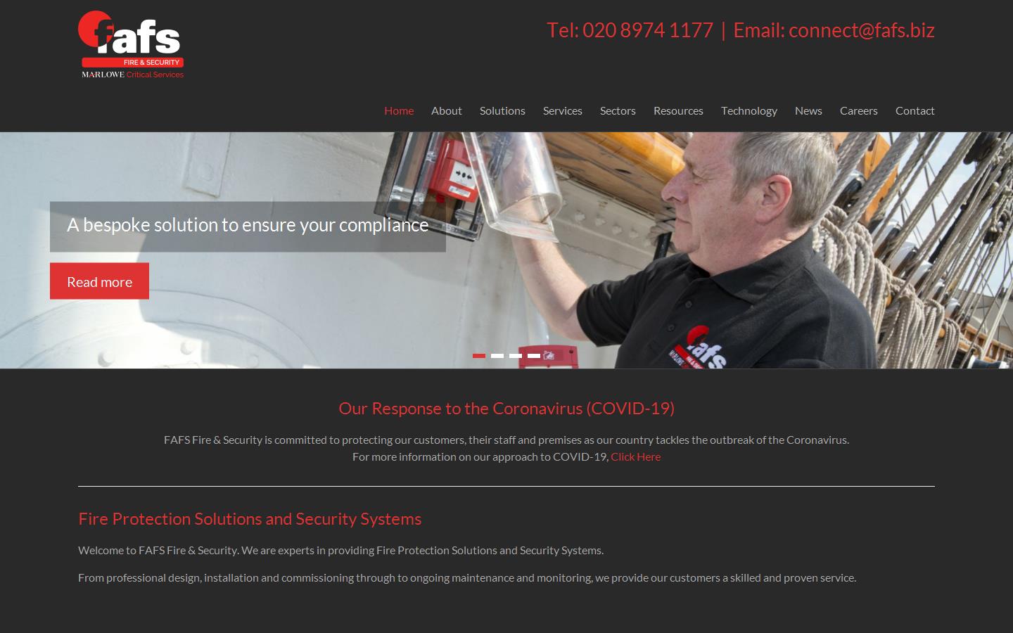 FAFS Fire & Security Website