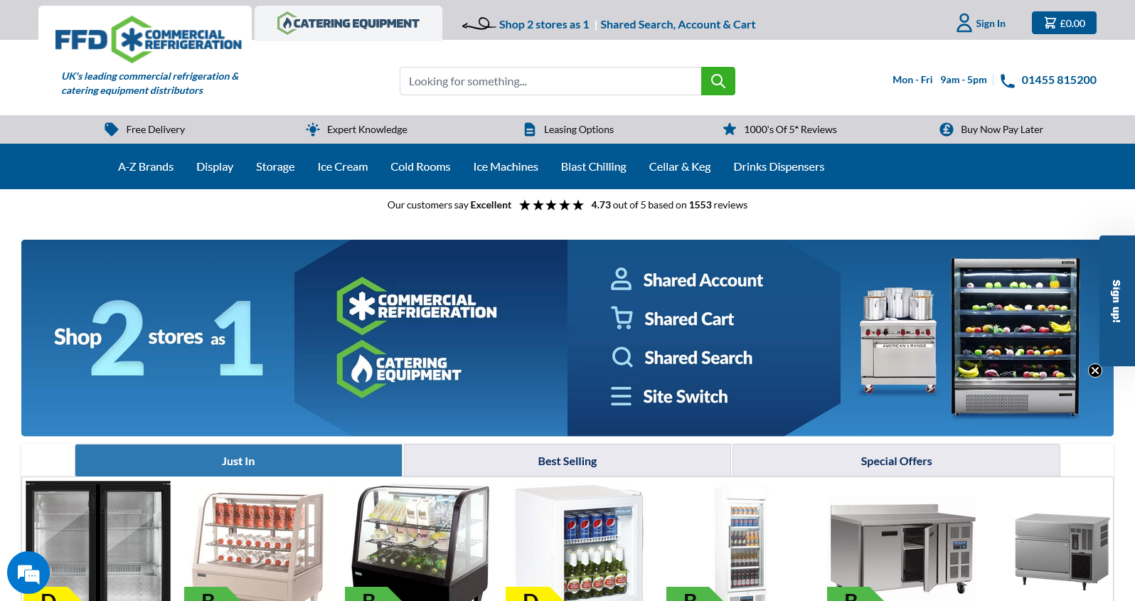 FFD Commercial Refrigeration Website