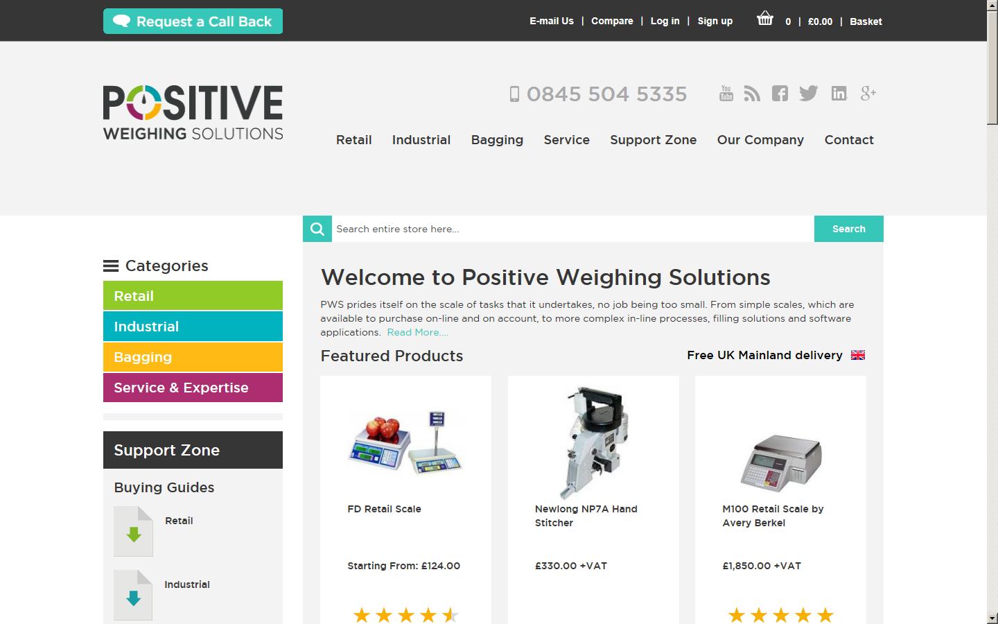 Positive Weighing Solutions Website