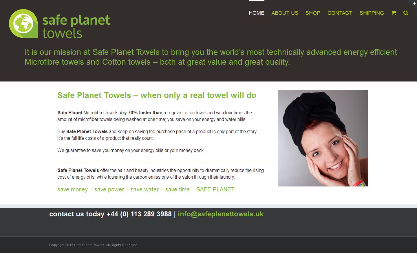 Safe Planet Towels Website