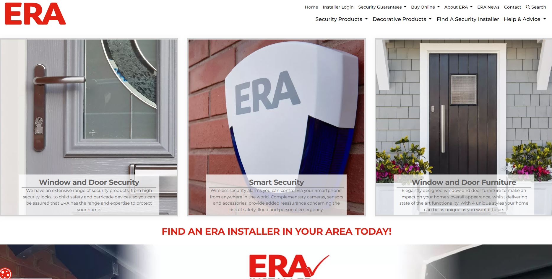 ERA Home Security Website