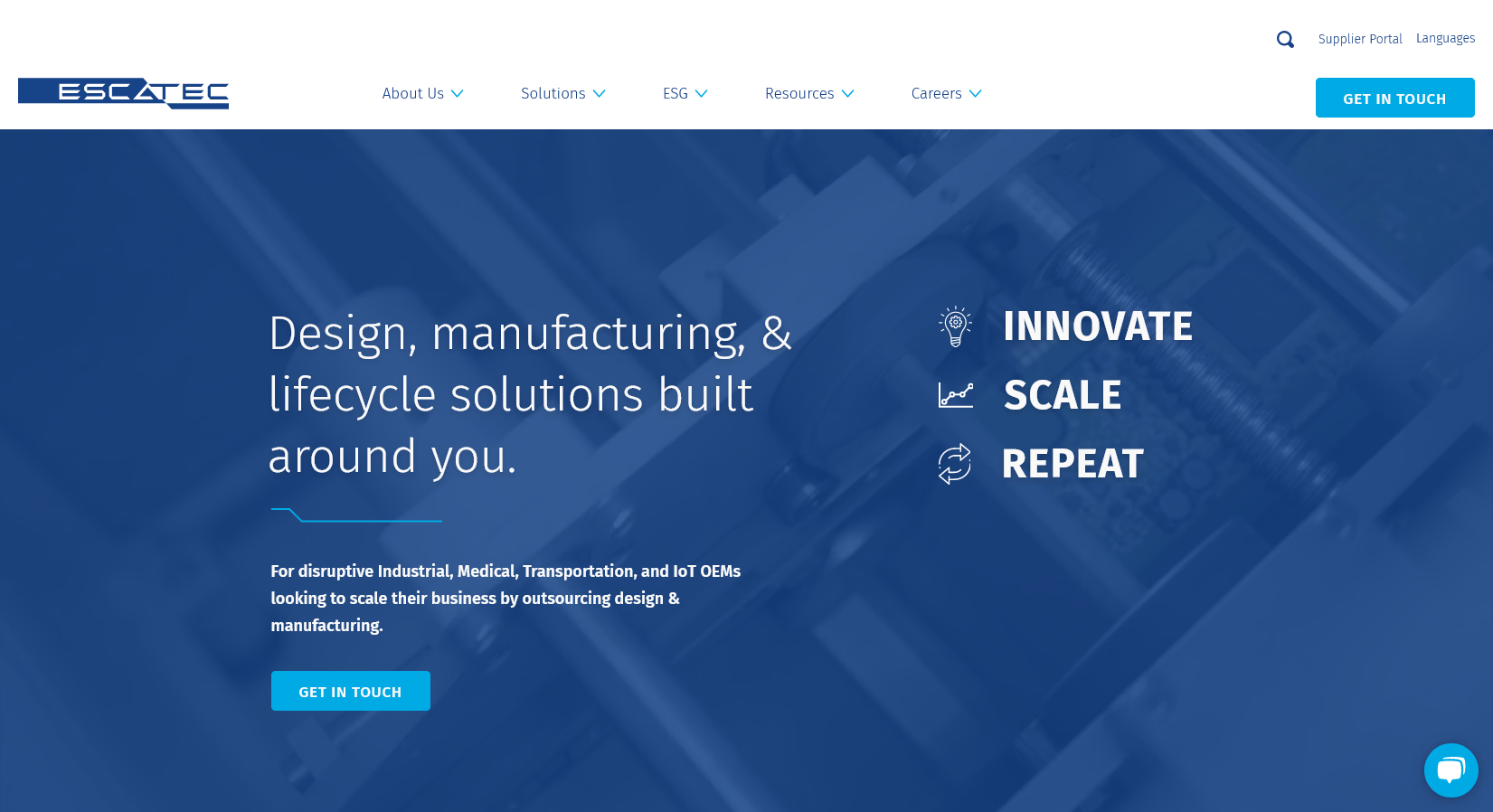 ESCATEC Mechatronics Ltd Website