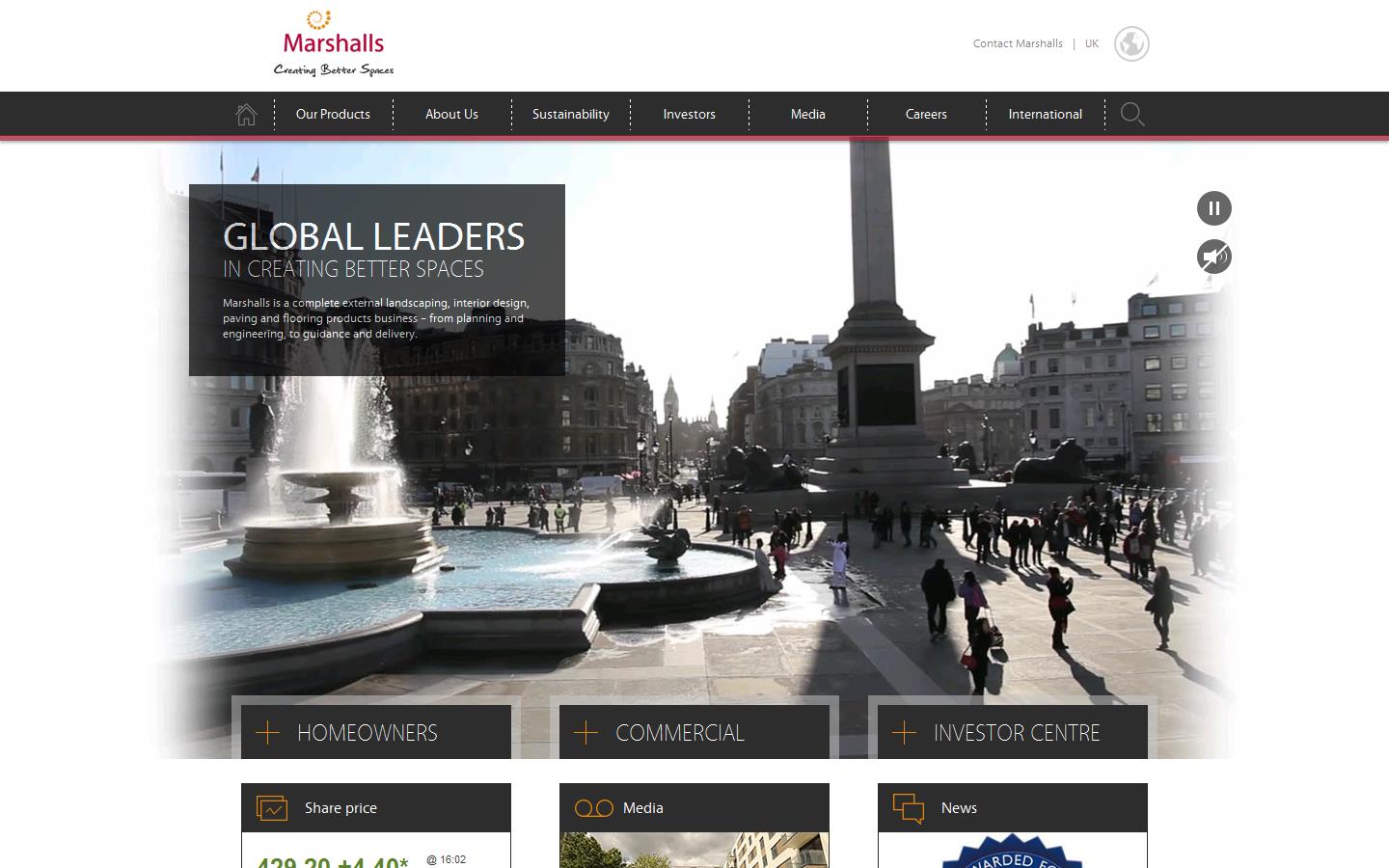 Marshalls Street Furniture Website