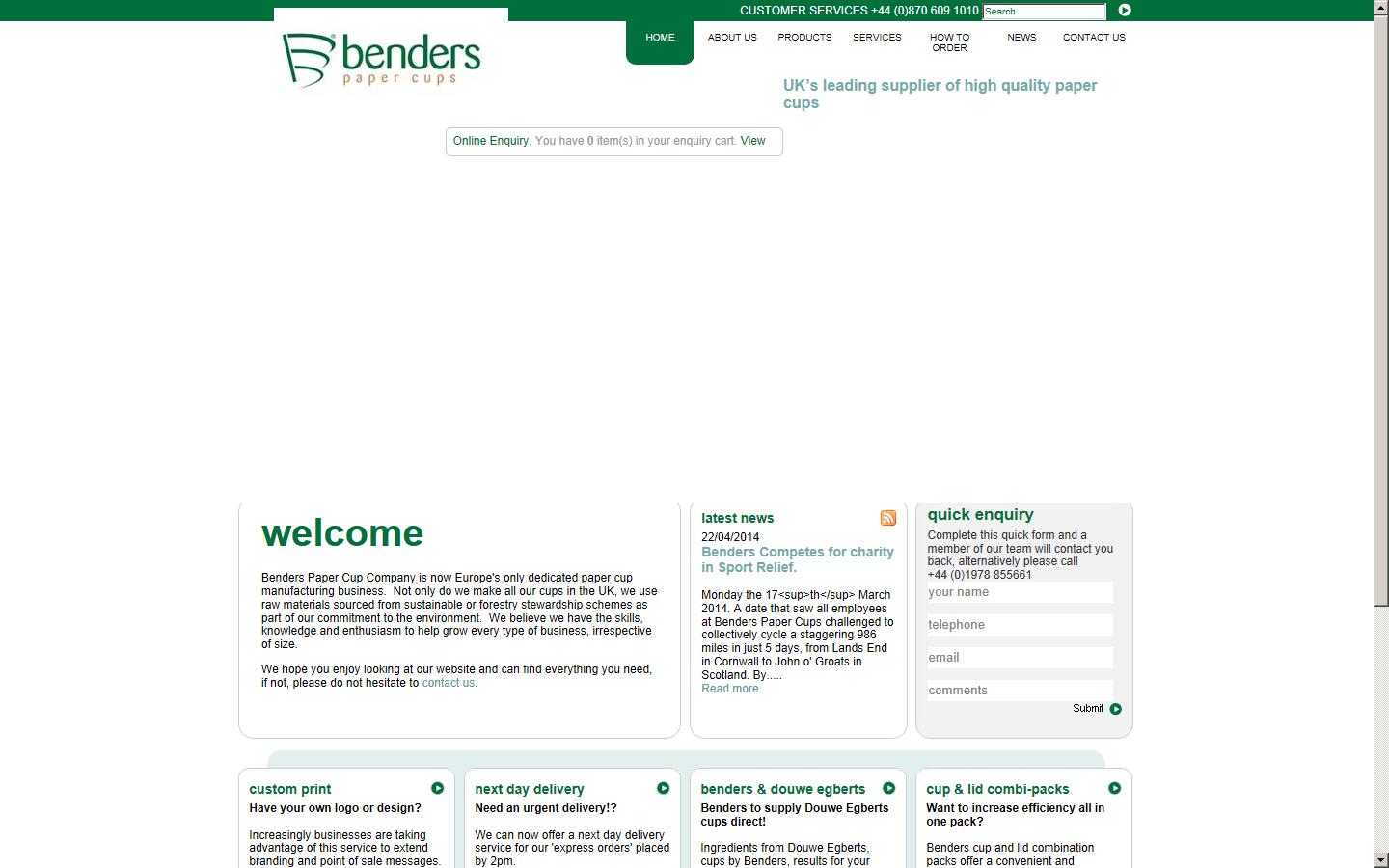 F Bender Limited Website