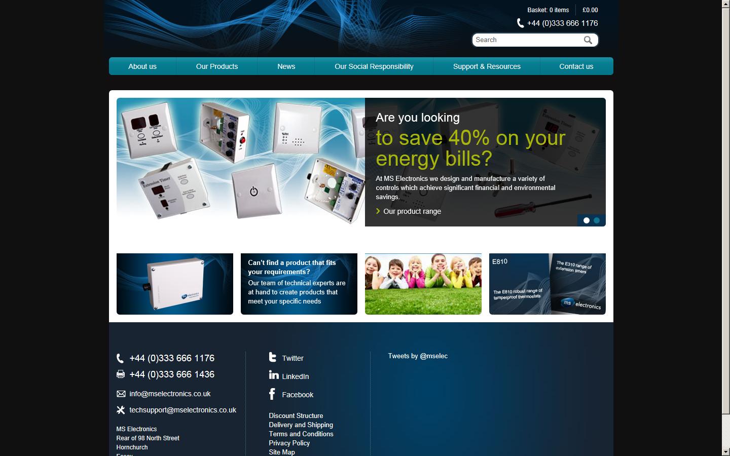 MS Electronics Ltd Website