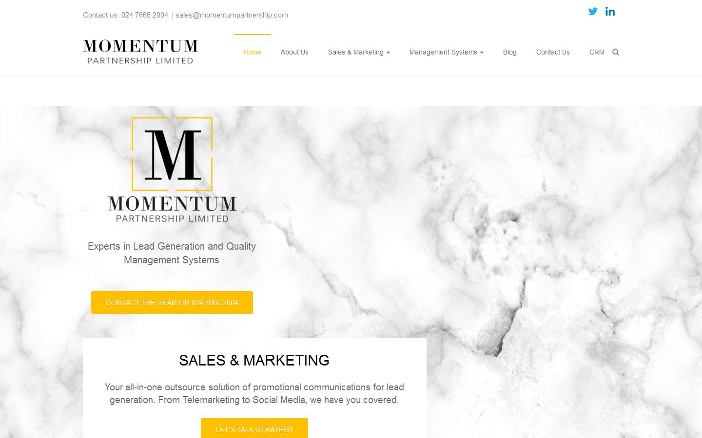 Momentum Partnership Ltd Website