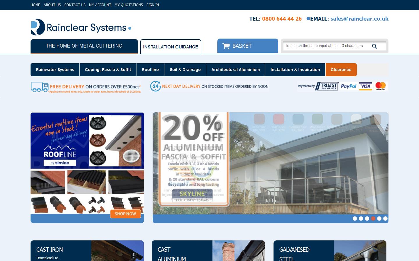 Rainclear Systems Website