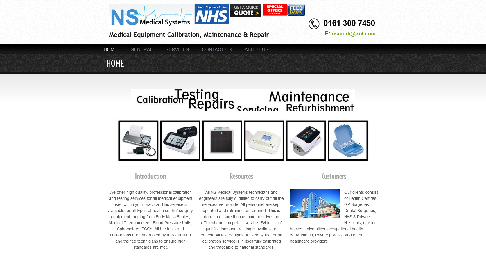 NS Medical Systems Website