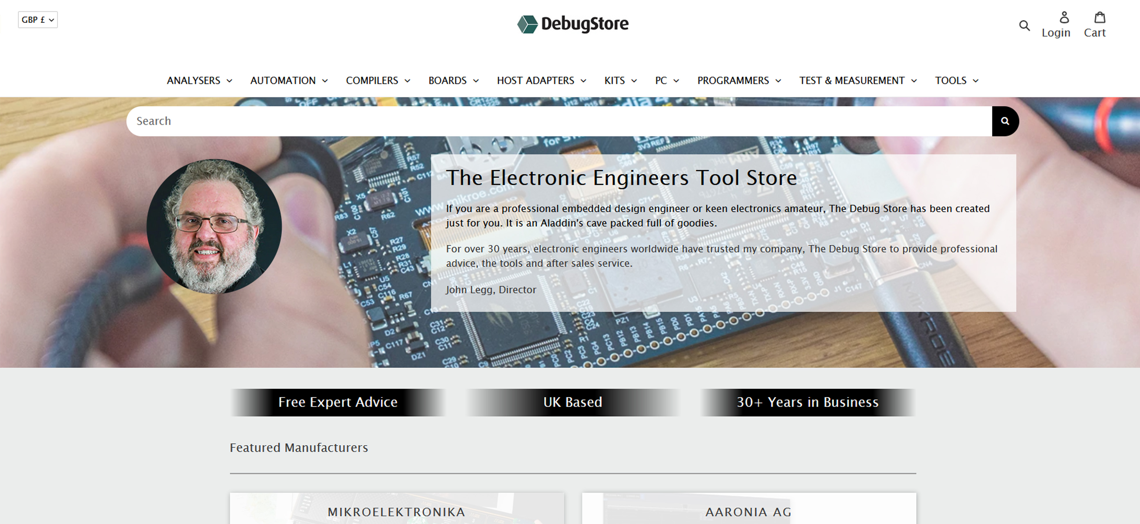 The Debug Store Website