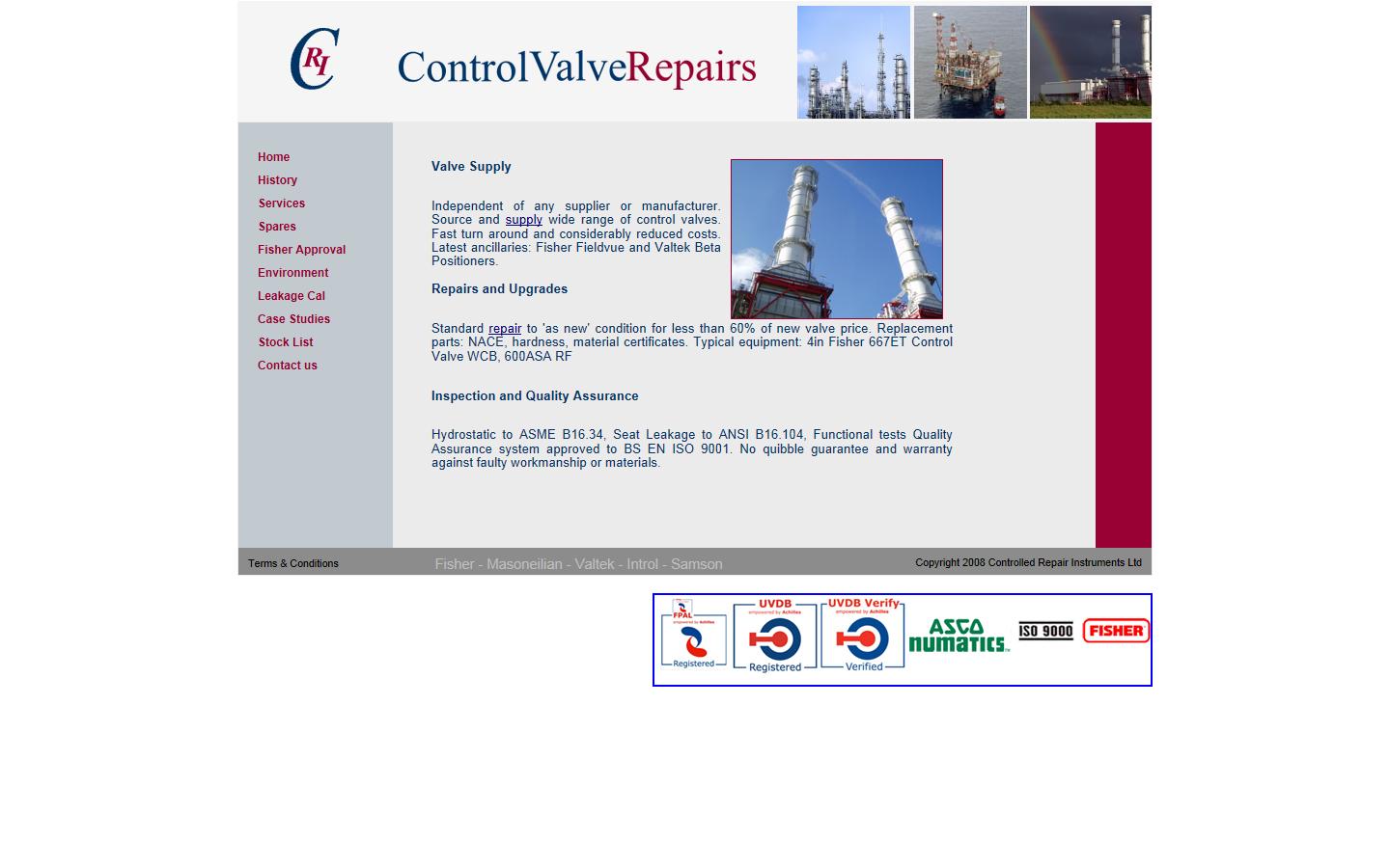 Controlled Repair (Instruments) ltd Website