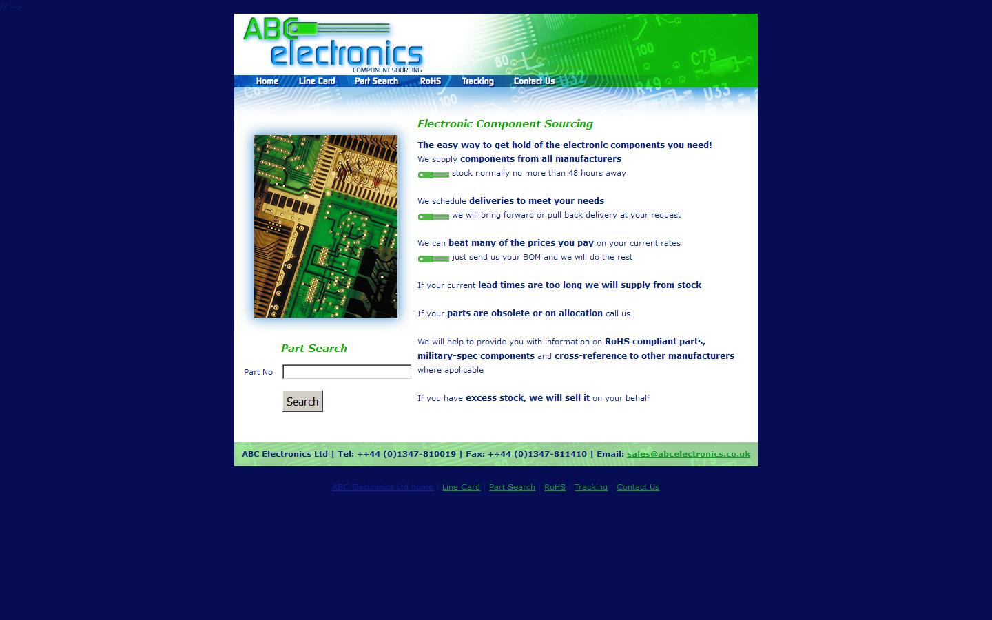 ABC Electronics Ltd Website