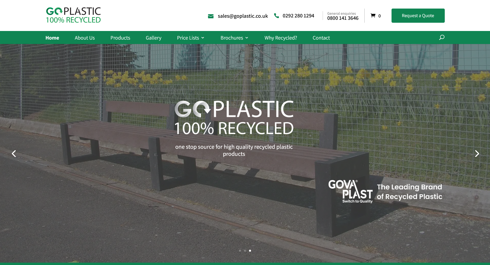 Go Plastic Ltd Website