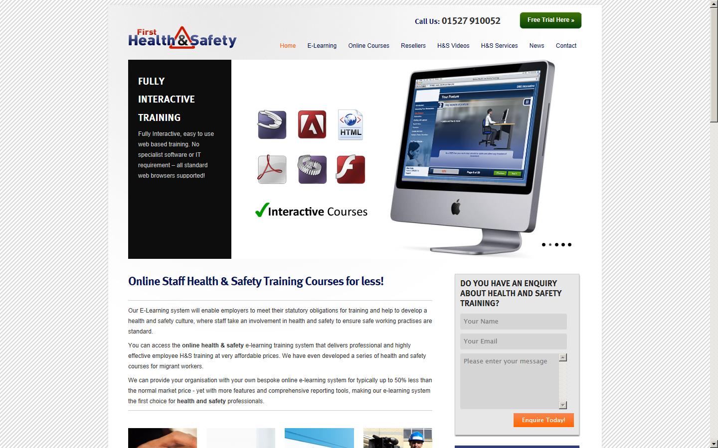 First Health and Safety Website