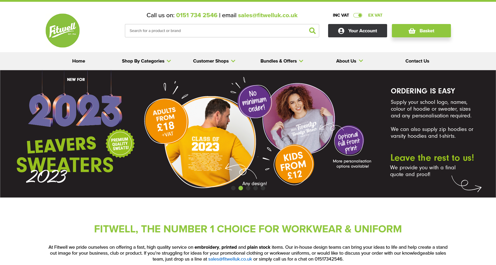 Fitwell (NW) Ltd Website