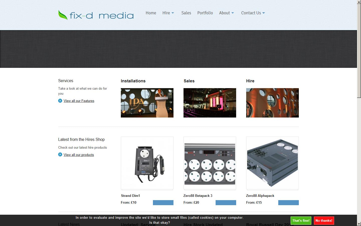 Fix-d Media Limited Website