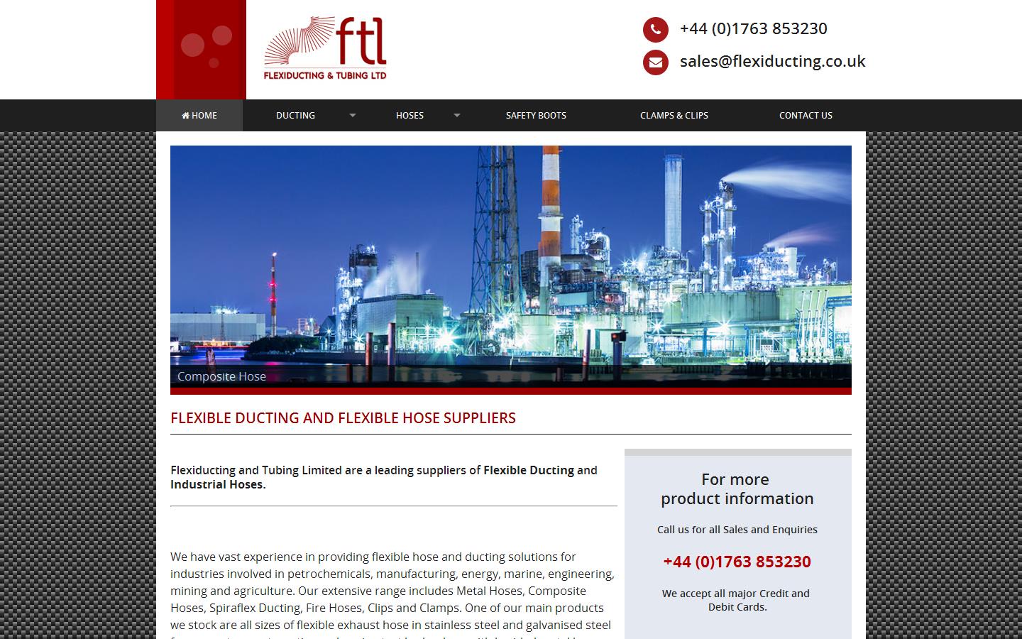 Flexiducting & Tubing Ltd Website