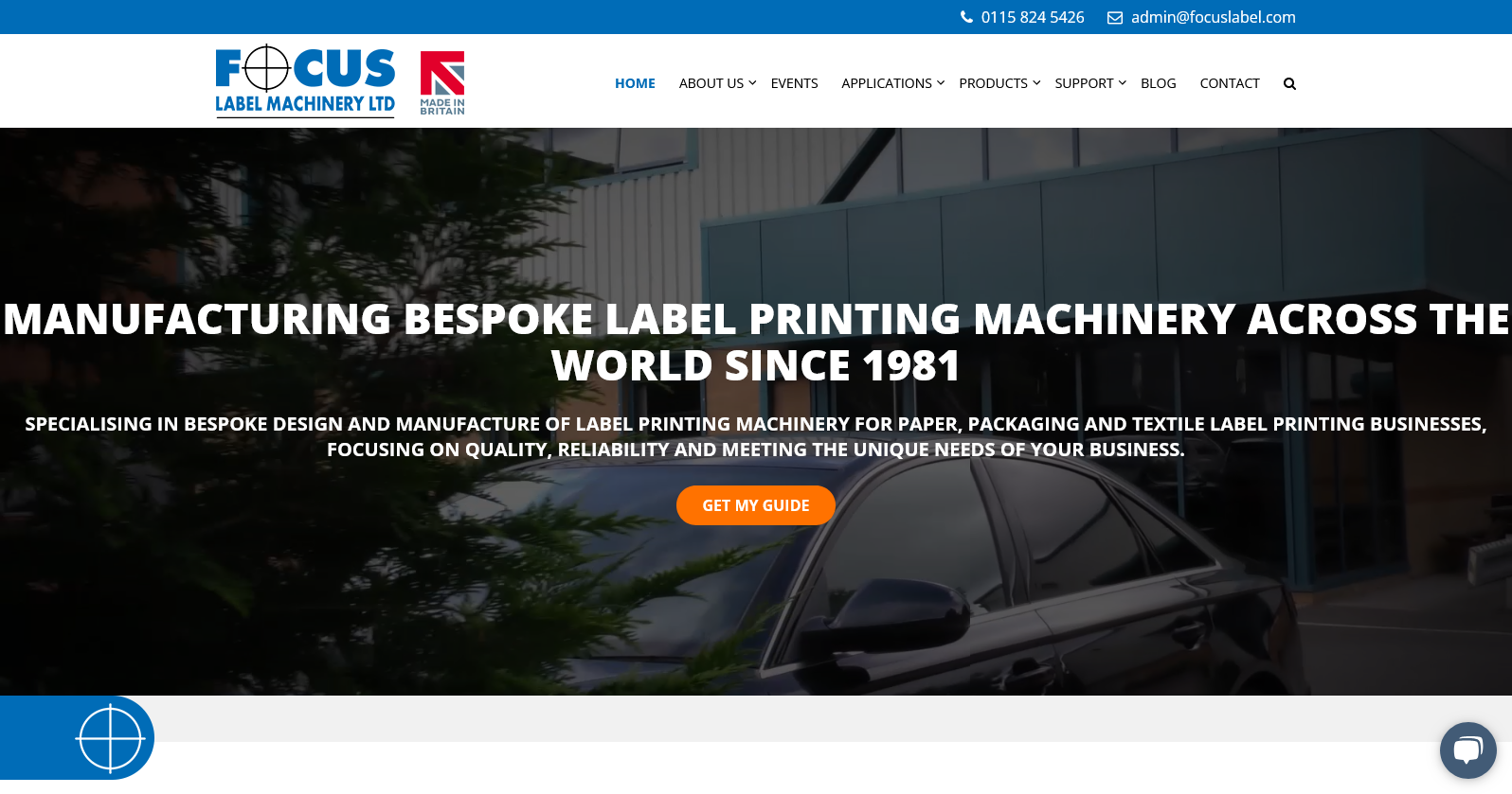 Focus Label Machinery Ltd Website