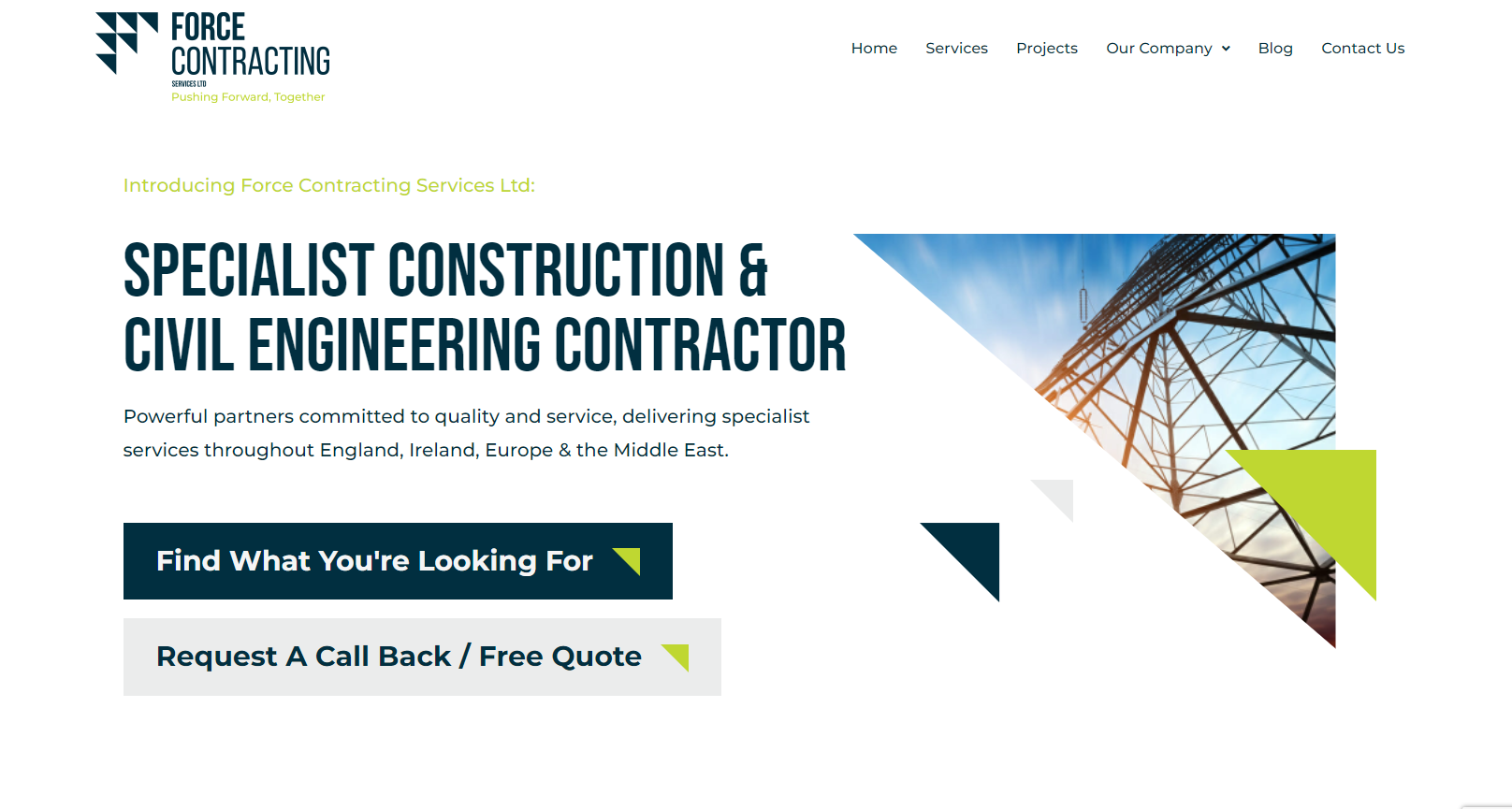 Force Contracting Services Ltd Website