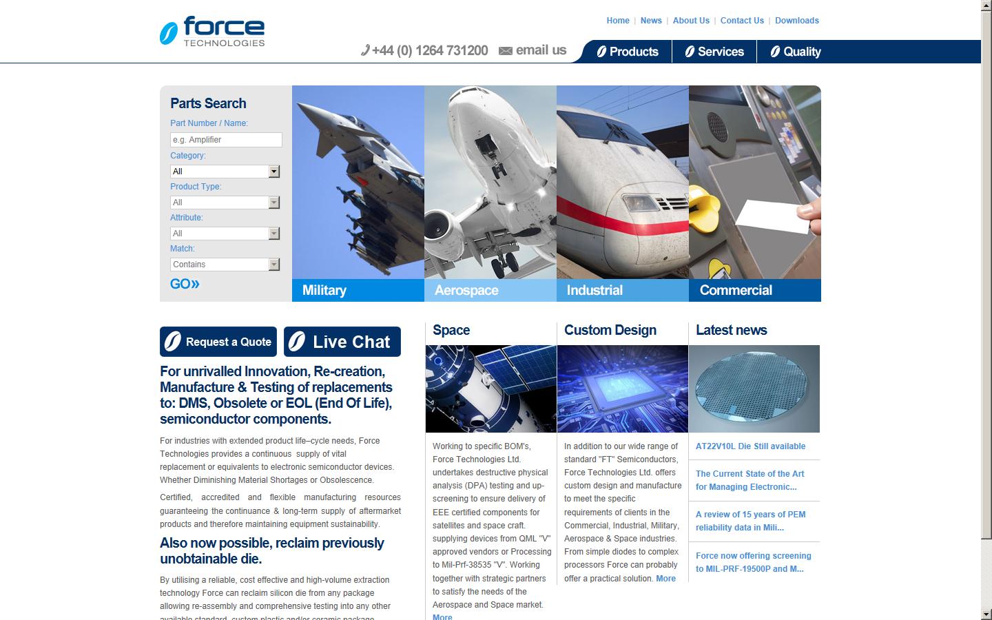 Force Technologies Ltd Website