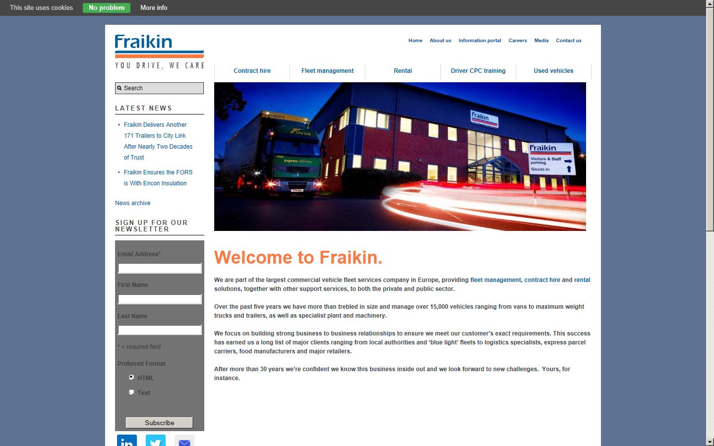 Fraikin Ltd Website