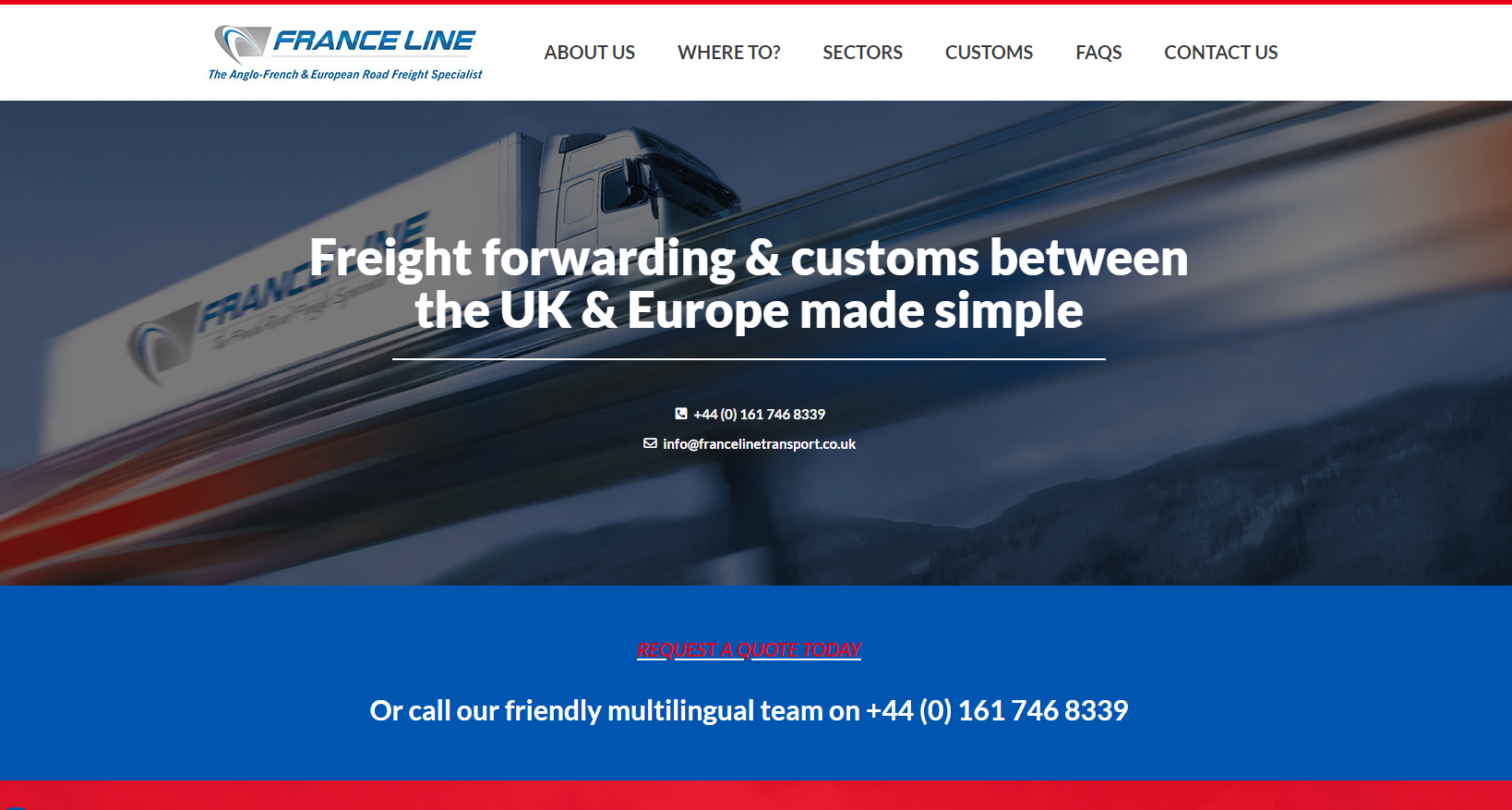 France Line International Transport Ltd Website