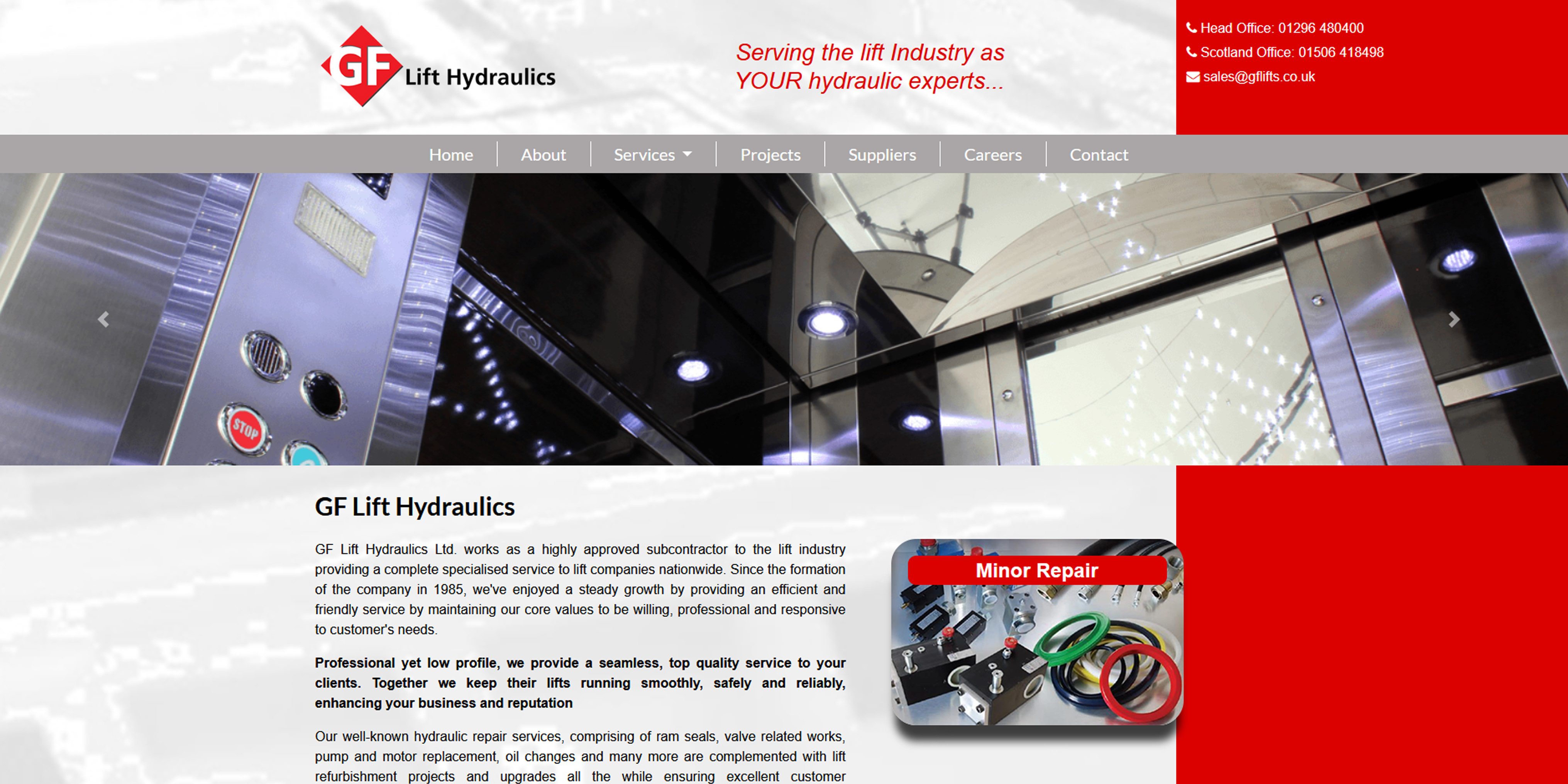 GF Lift Hydraulics Ltd Website