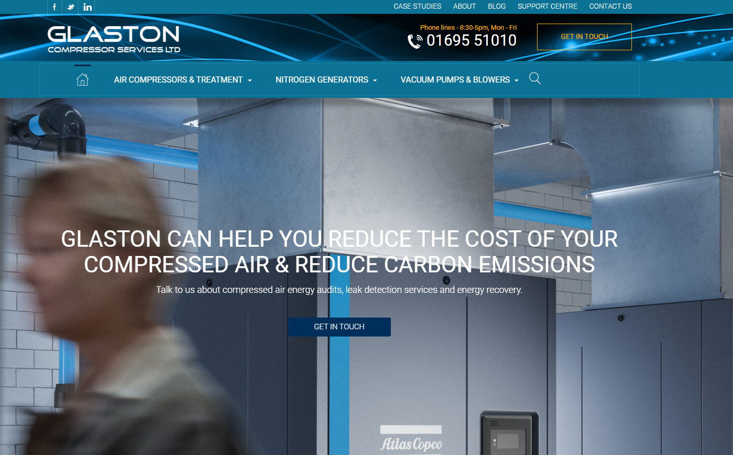 Glaston Compressor Services Ltd Website