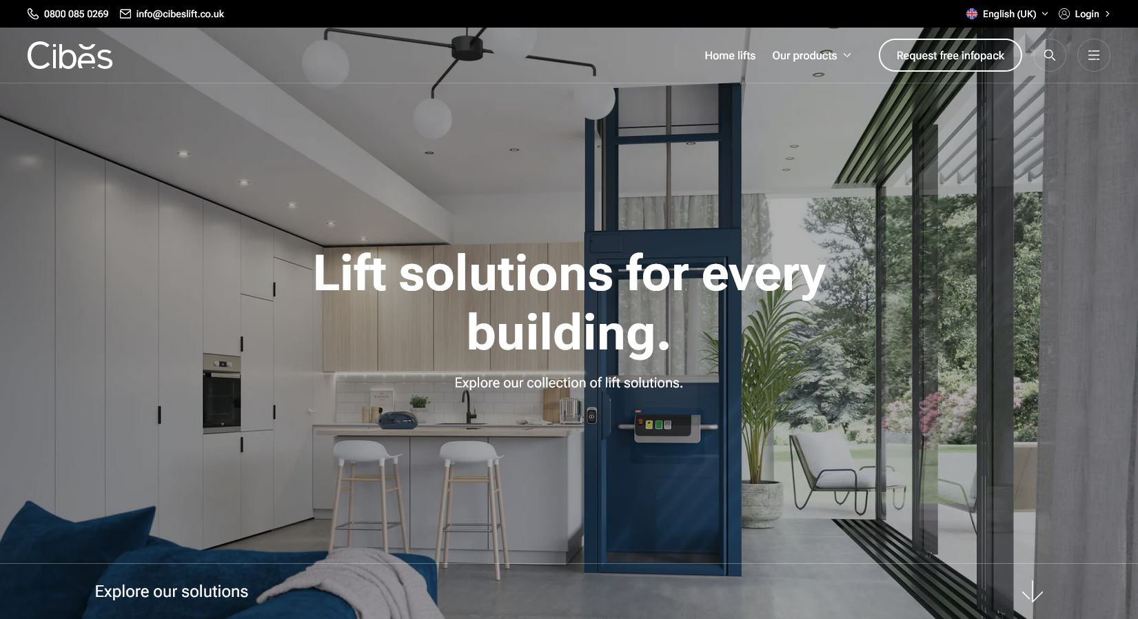 Cibes Lift UK Website