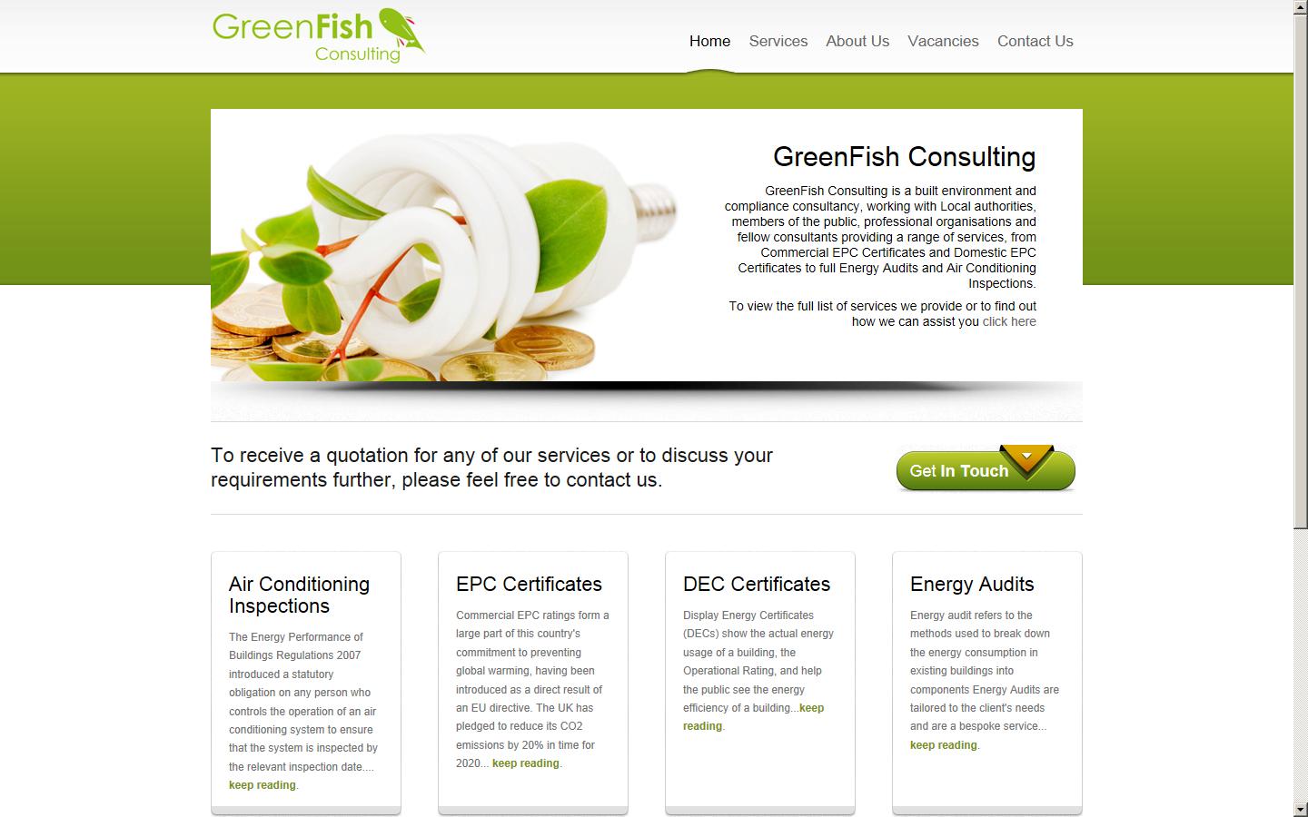 GreenFish Consulting  Website