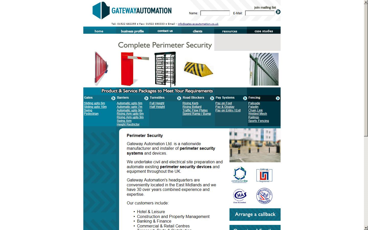 Gateway Automation Ltd Website