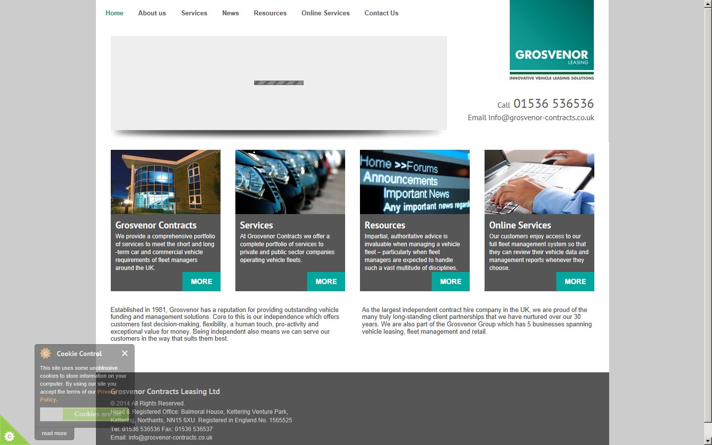 Grosvenor Contracts Leasing Ltd  Website