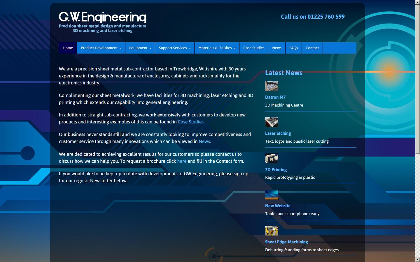 GW Engineering Ltd Website