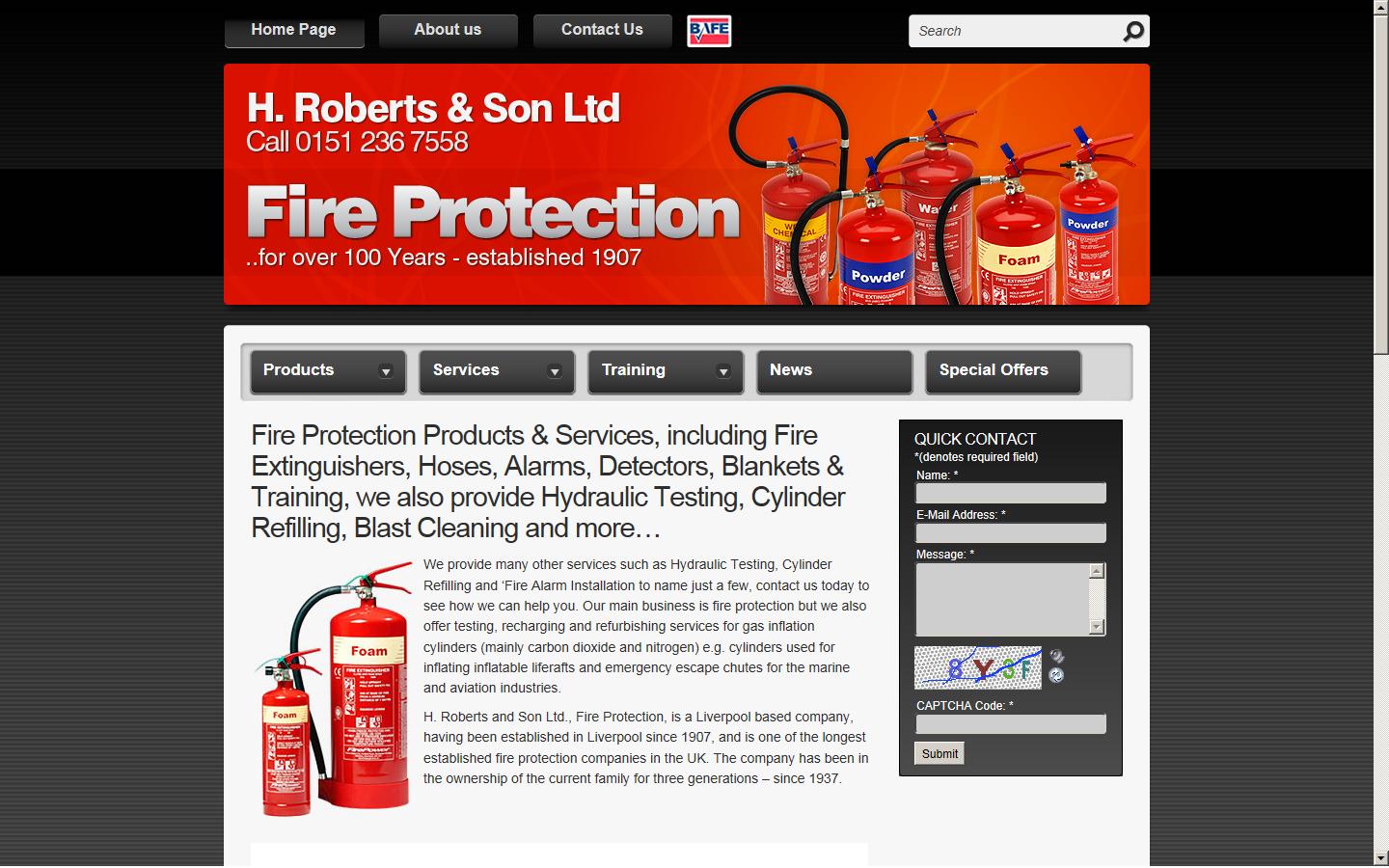 H Roberts and Son Limited Website