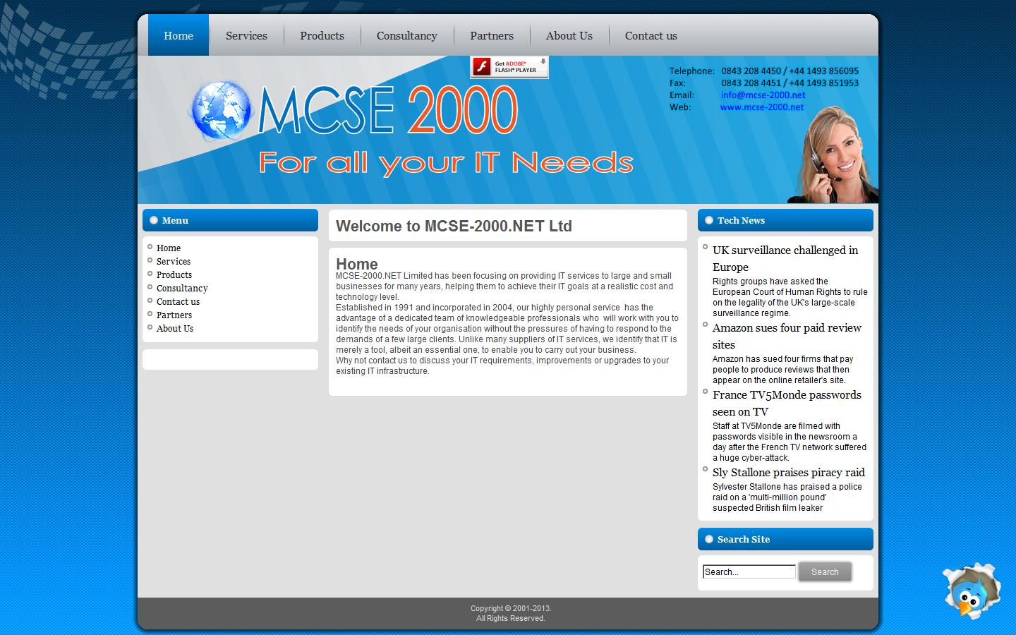 MCSE-2000.NET Ltd Website