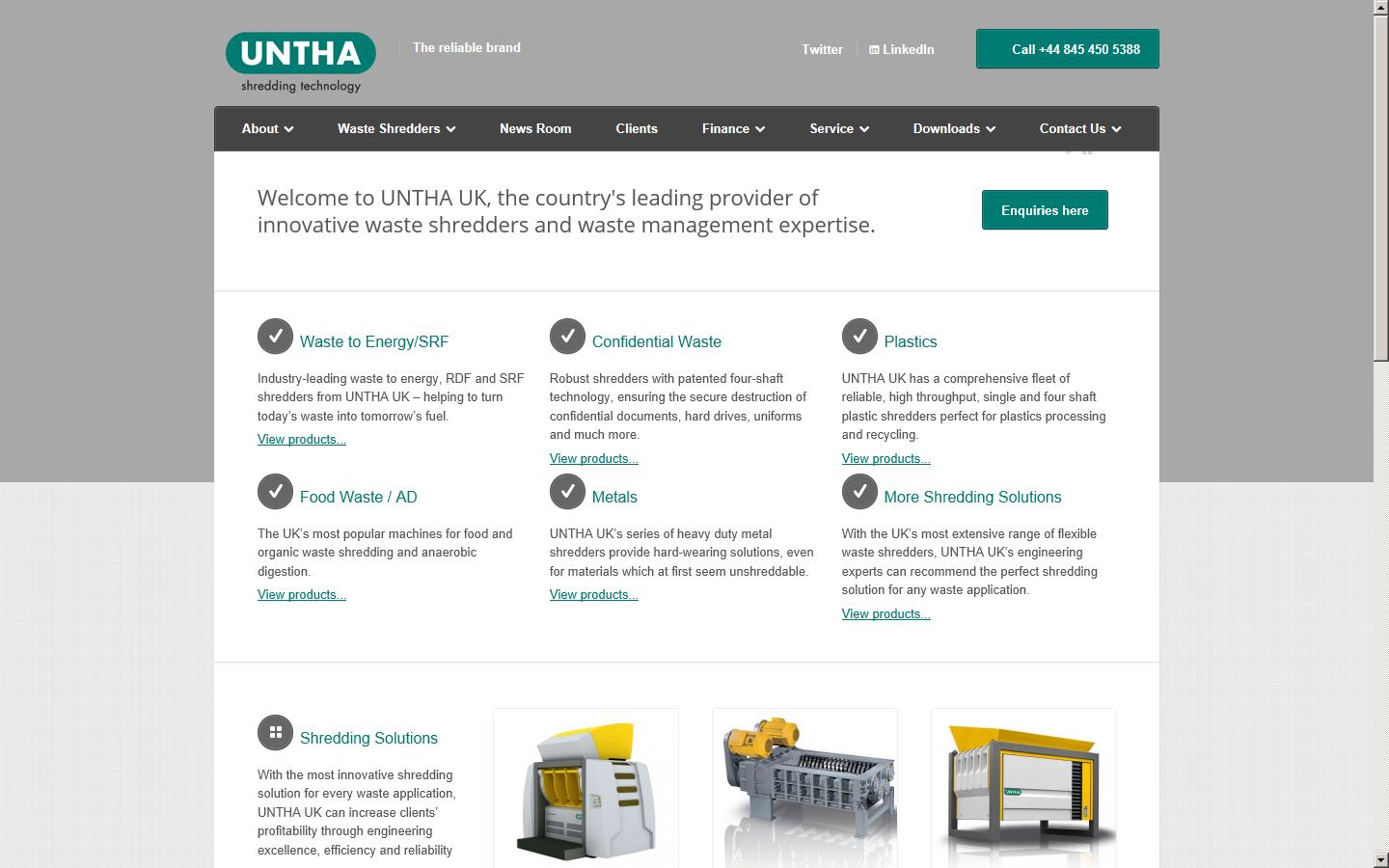 Untha UK Website