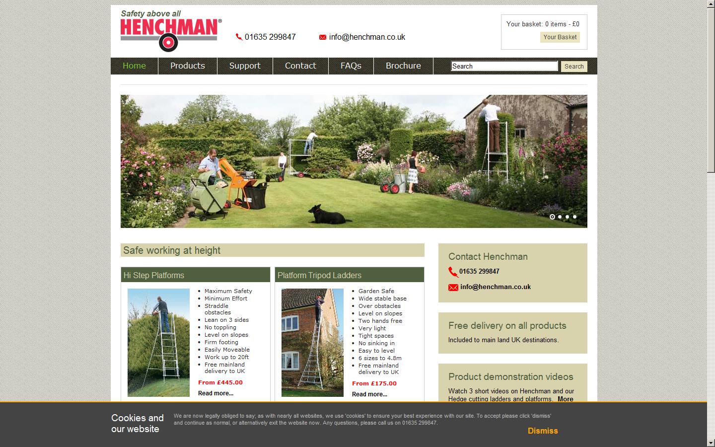 Henchman Ltd Website