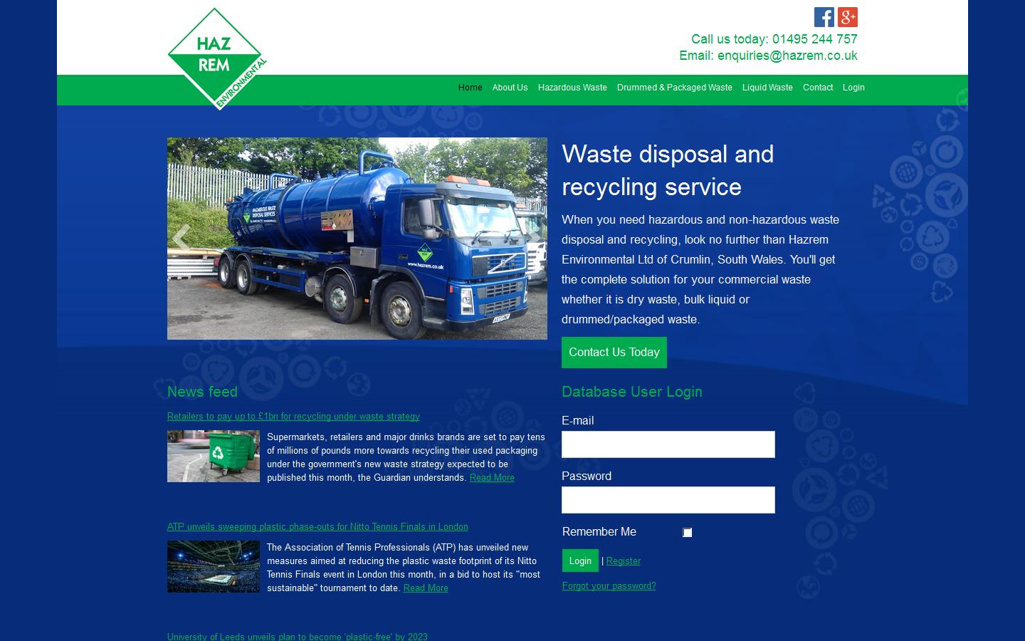 Hazrem Environmental Ltd Website