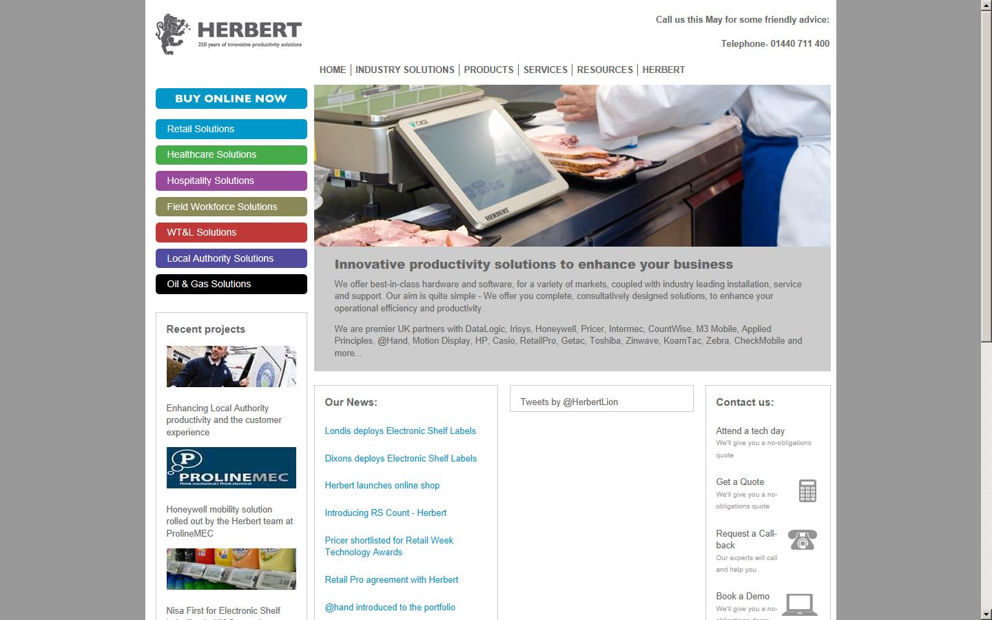 Herbert & Sons Ltd Website