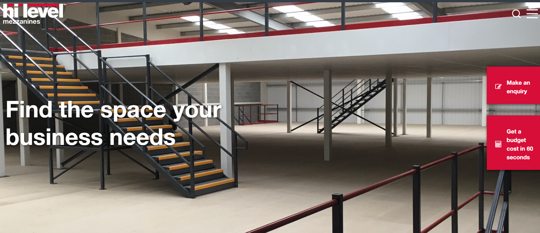 Hi-Level Mezzanines Ltd Website