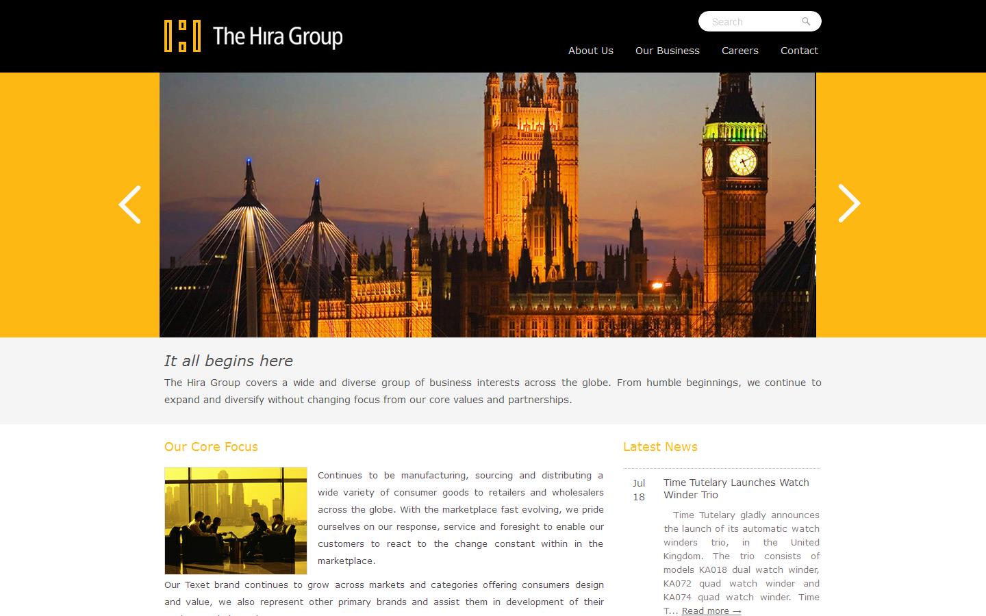 The Hira Company Ltd Website