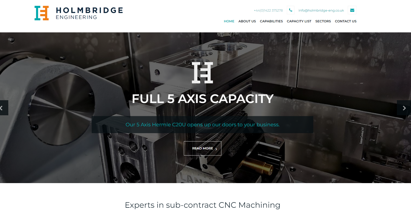 Holmbridge Engineering Company Ltd Website