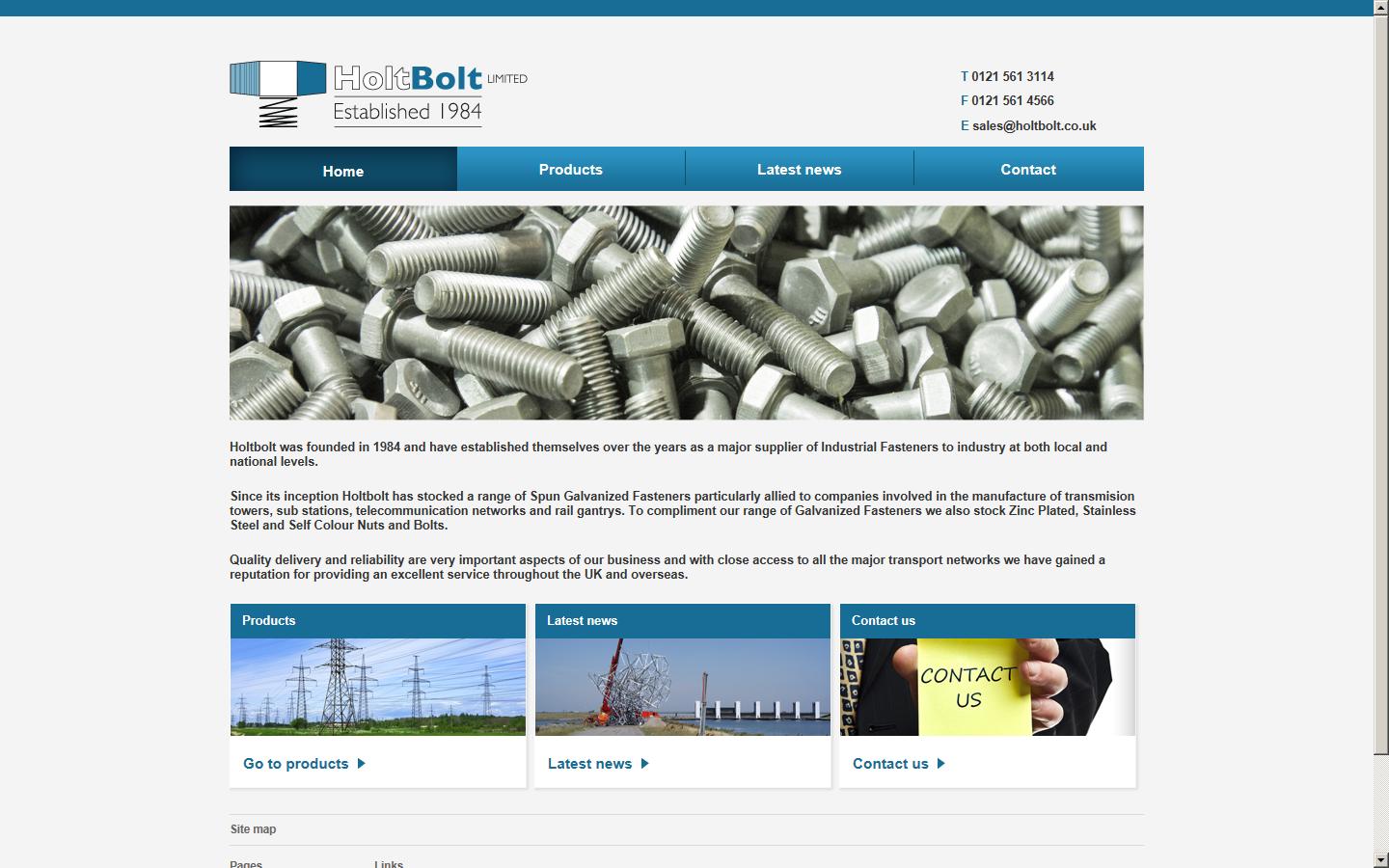 Holtbolt ltd Website